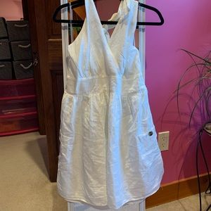 American Eagle Linen like Halter Dress